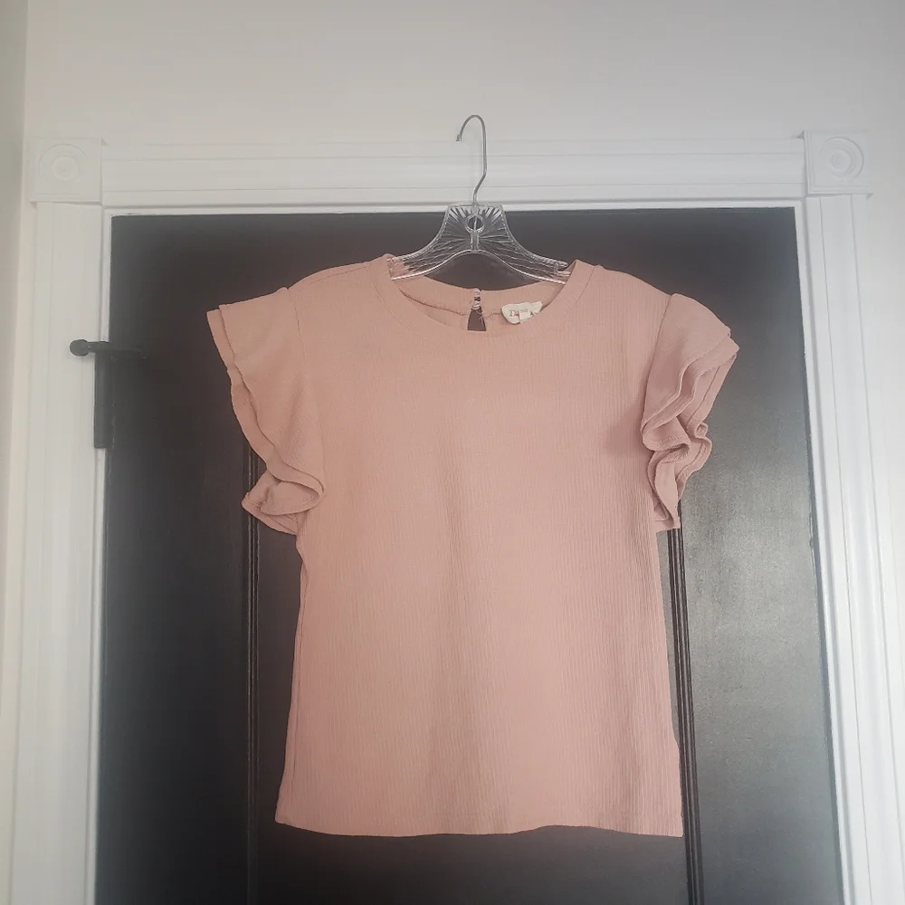 Anthropologie Flutter Sleeve Sweater - Picture 2 of 5